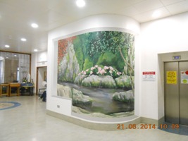 Mural by local artist, Noel Kelly.